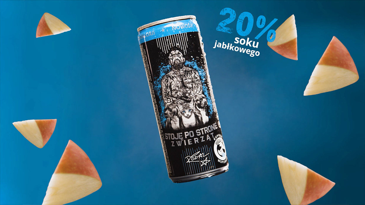 Film produktowo-reklamowy ENERGY DRINK dla marki Pomagaj Pomagać